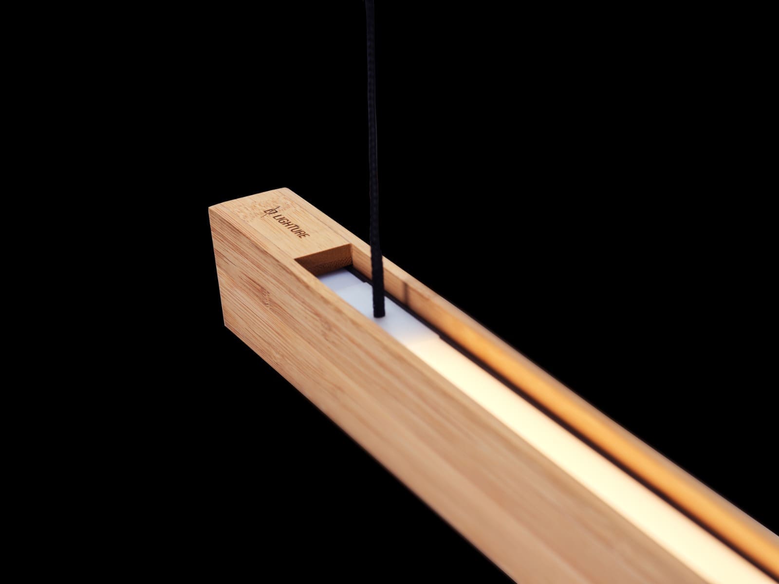 Lighture de massive exclusieve bamboe lamp